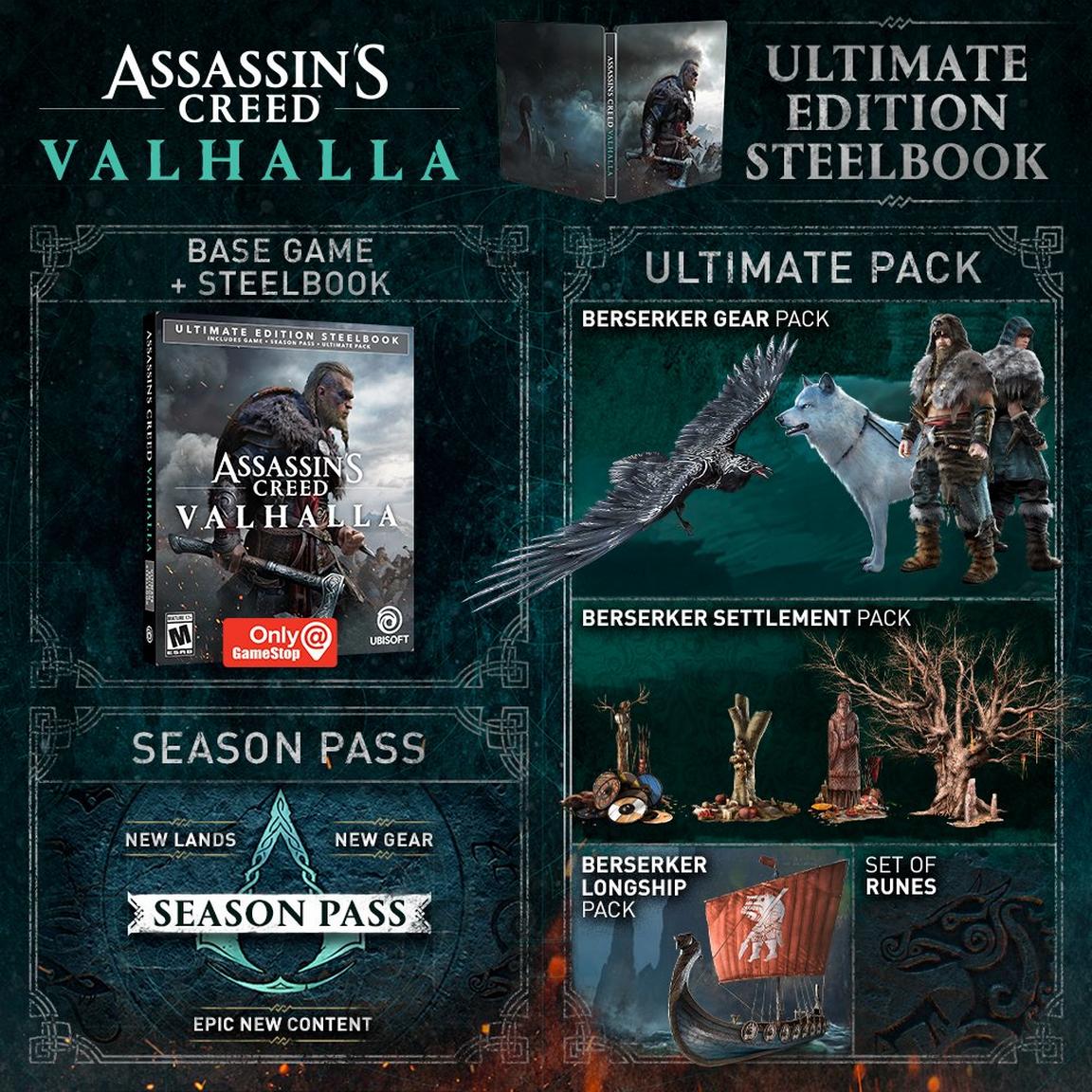 Assassin's Creed Valhalla Ultimate Steelbook Edition - Xbox One GameShop Exclusive Price in Doha, Qatar - Image 4